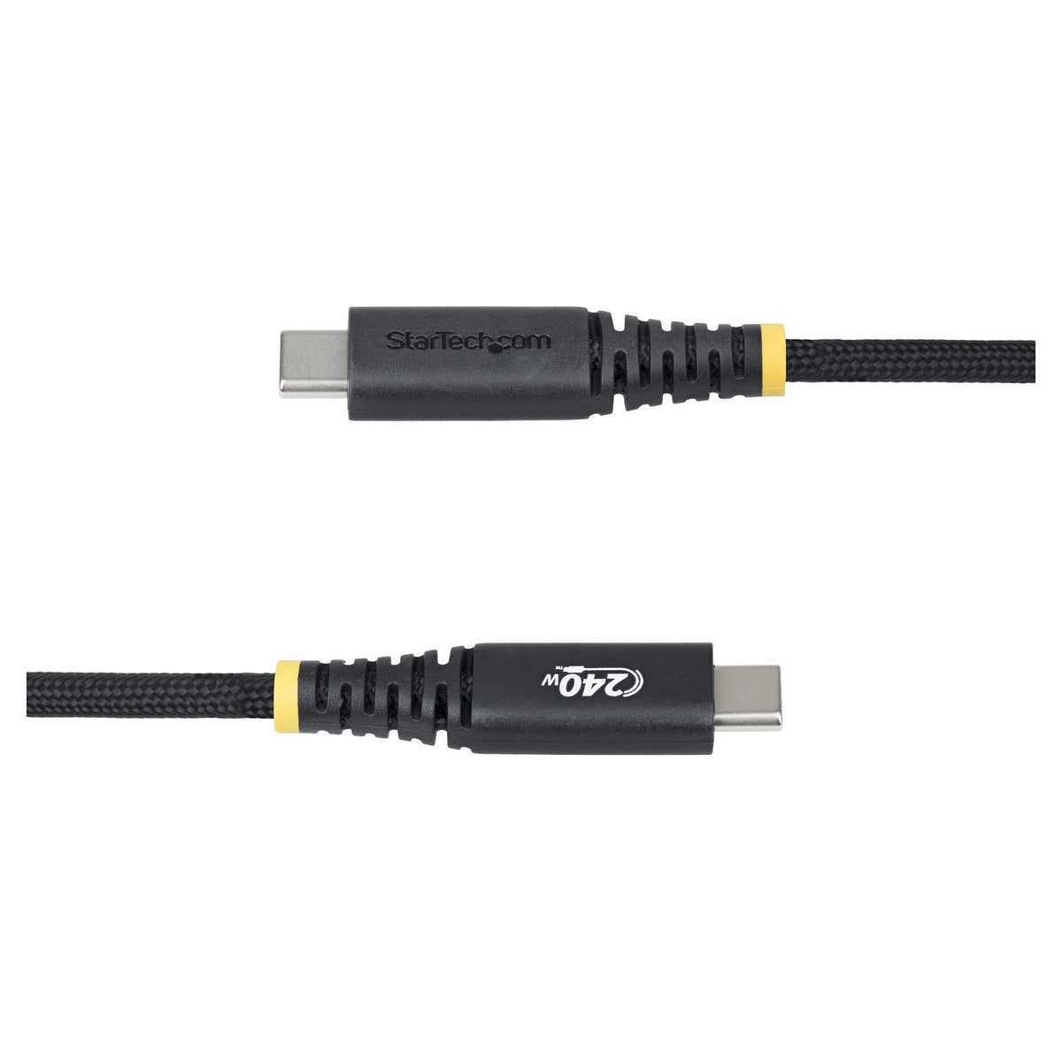 STARTECH.COM 2m USB-C-Ladekabel Schraubensicherung 240W 5A PD EPR Laptop-Ladekabel Nylon Geflochten USB-IF zertifiziert
