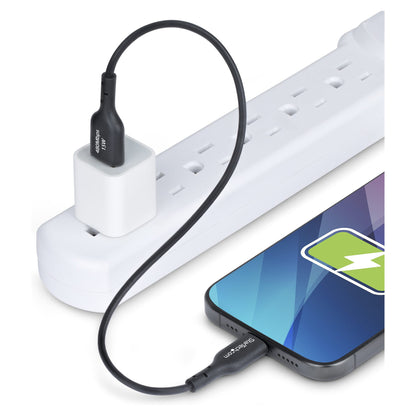 STARTECH.COM 30cm USB-A auf USB-C Ladekabel Laden & Synchronisieren 3A USB 2.0 TPE-Mantel Schwarzes USB Schnellladekabel