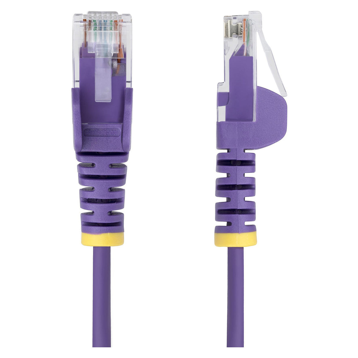 STARTECH.COM 2,5m Violett Schlankes CAT6-Ethernet-Kabel Snagless RJ45 LSZH 28AWG Reines Kupfer Patchkabel/Netzwerkkabel