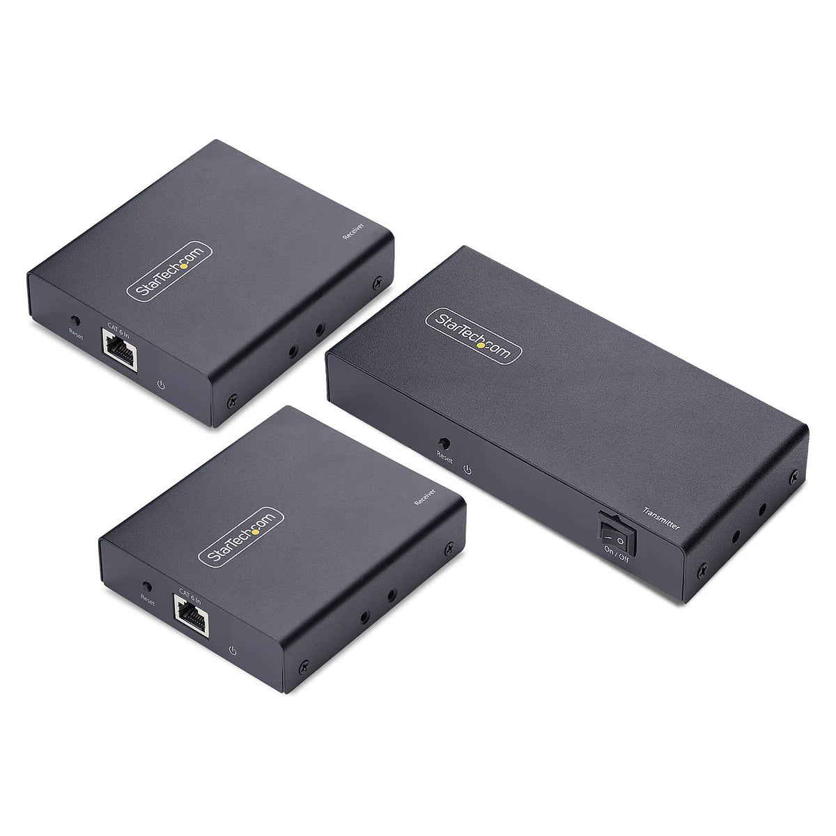 STARTECH.COM 2-Port HDMI Extender und Splitter uber CAT6 4K 60Hz bis 70m Lnge 1x2 HDMI uber Netzwerkkabel-LAN Kabel Verteilerkit
