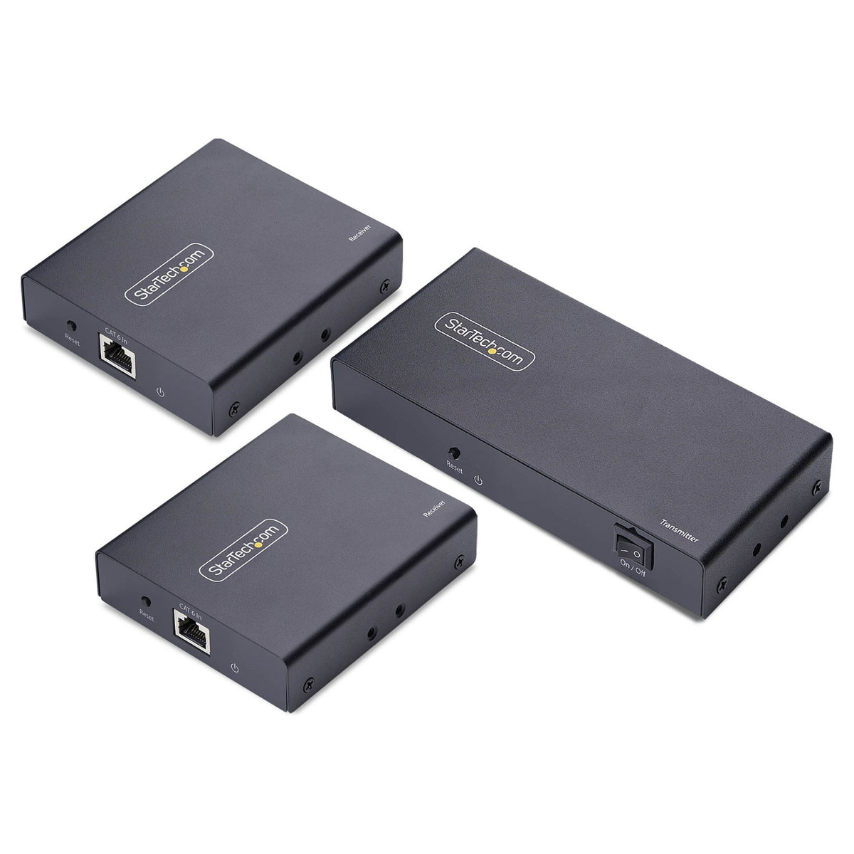 STARTECH.COM 2-Port HDMI Extender und Splitter uber CAT6 4K 60Hz bis 70m Lnge 1x2 HDMI uber Netzwerkkabel-LAN Kabel Verteilerkit
