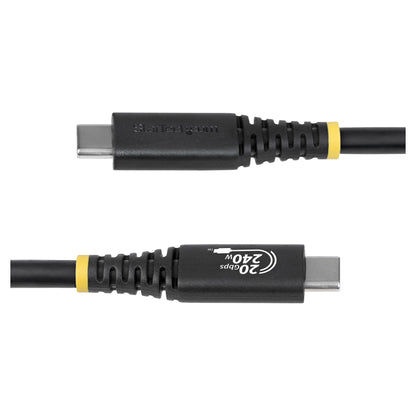 STARTECH.COM 2m USB4 Kabel 20Gbps USB-IF-zertifiziertes USB-C Kabel 240W PD EPR 4K 120Hz DP 2.1 TPE-Mantel Schwarz