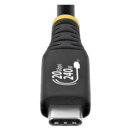 STARTECH.COM 2m USB4 Kabel 20Gbps USB-IF-zertifiziertes USB-C Kabel 240W PD EPR 4K 120Hz DP 2.1 TPE-Mantel Schwarz