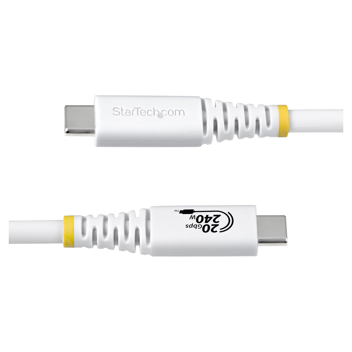 STARTECH.COM 2m USB4 Kabel 20Gbps USB-IF-zertifiziertes USB-C Kabel 240W PD EPR 4K 120Hz DP 2.1 TPE-Mantel Weiss