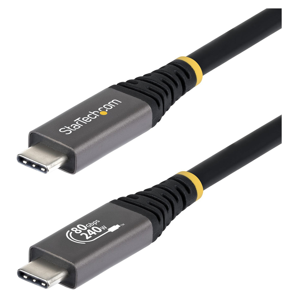 STARTECH.COM 1,5m USB4 Kabel 80Gbps USB-IF-zertifiziertes USB-C Ladekabel 240W 8K 120Hz-4K 240Hz DP2.1monitorkabel Thunderbolt 4