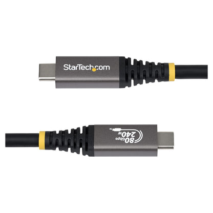 STARTECH.COM 1,5m USB4 Kabel 80Gbps USB-IF-zertifiziertes USB-C Ladekabel 240W 8K 120Hz-4K 240Hz DP2.1monitorkabel Thunderbolt 4