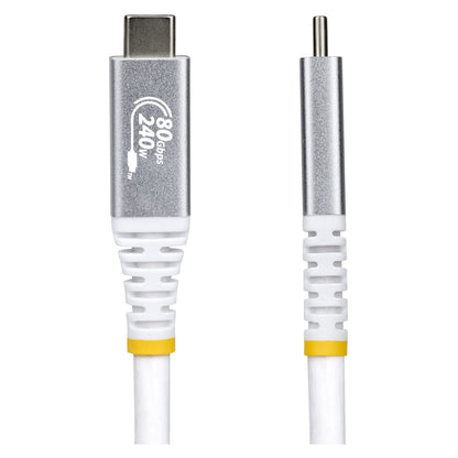 STARTECH.COM 1,5m USB4 Kabel 80Gbps USB-IF-zertifiziertes USB-C Ladekabel 240W 8K 120Hz-4K 240Hz DP2.1monitorkabel Thunderbolt 4