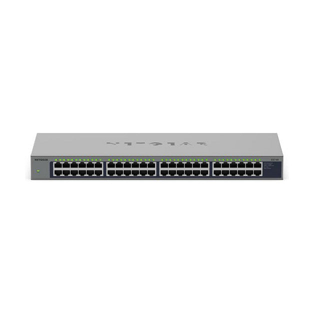 NETGEAR GS748 - Switch - unmanaged - 48 x 10/100/1000 - Desktop, wandmontierbar