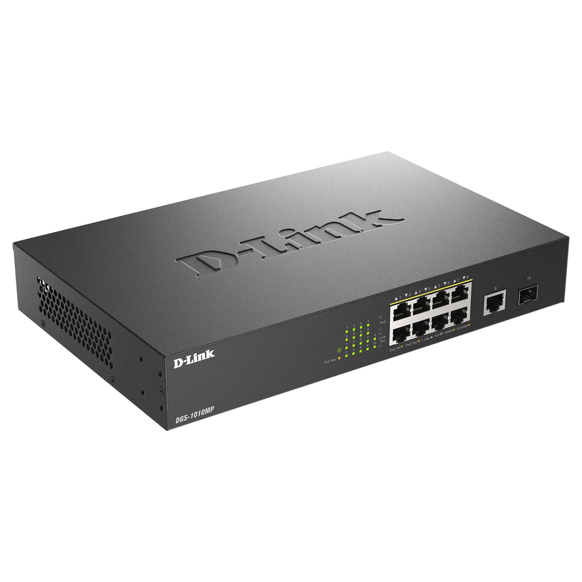 D-Link DGS-1010MP/E 10-Port Layer2 PoE+ Gigabit Switch