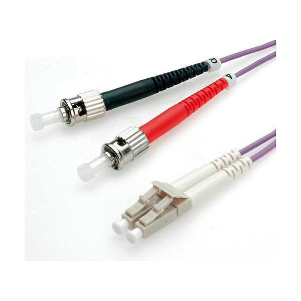 VALUE LWL-Kabel 50/125um OM4 LC/ST violett 10m