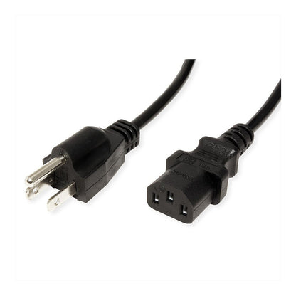 VALUE Netzkabel NEMA-5 auf C13 fr USA, schwarz, 1,8 m