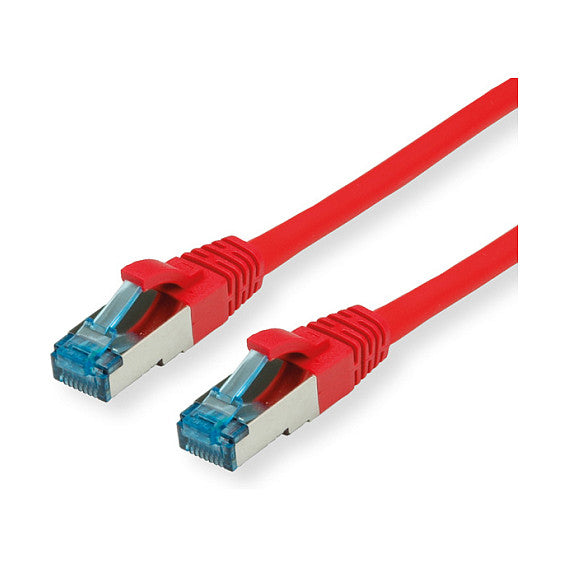 VALUE Patchkabel Kat.6A Class EA S/FTP PiMF LSOH rot 0,5m