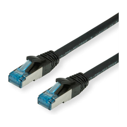 VALUE Patchkabel Cat.6A (Class EA) S/FTP (PiMF), LSOH, schwarz, 0,15 m
