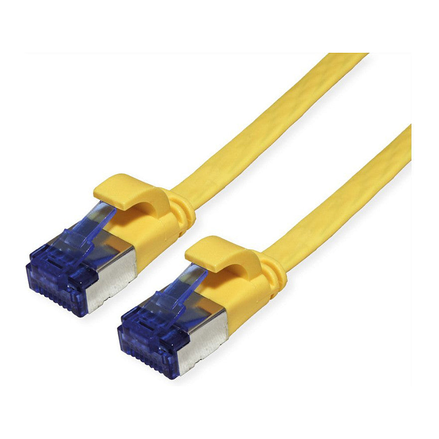 VALUE Patchkabel Cat.6A (Class EA) FTP, extra-flach, gelb, 3 m