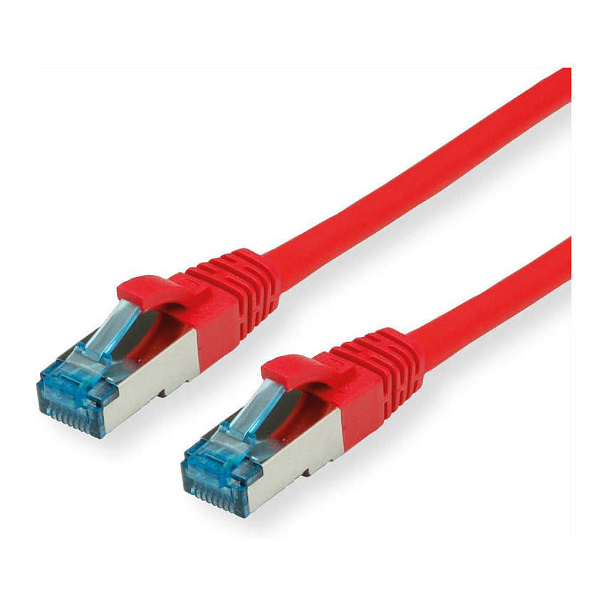 VALUE Patchkabel Cat.6A (Class EA) S/FTP (PiMF), LSOH, rot, 0,3 m