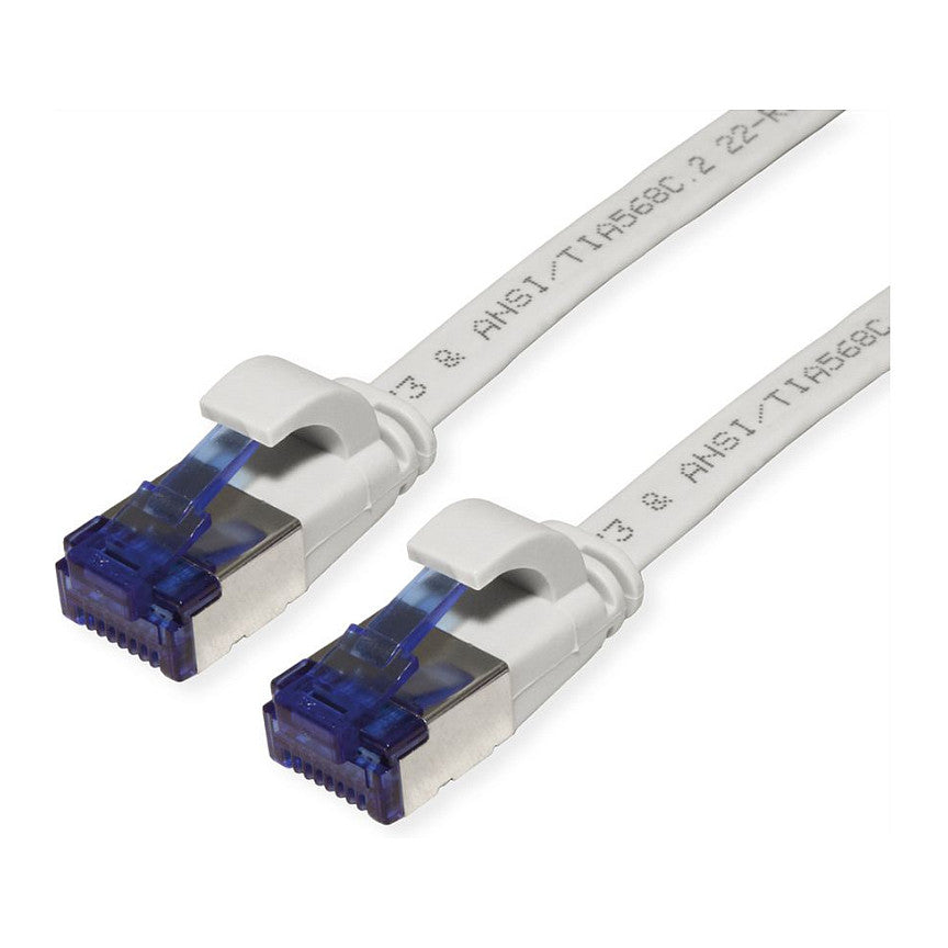 VALUE Patchkabel Cat.6A (Class EA) FTP, extra-flach, grau, 2 m