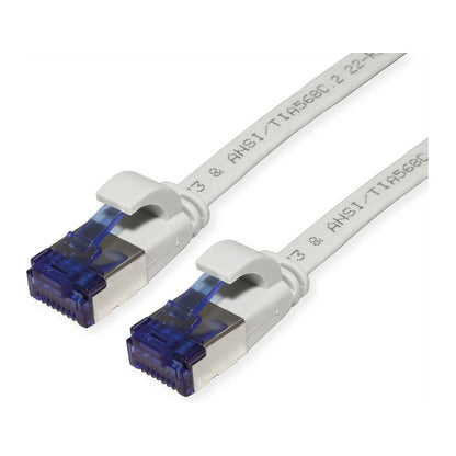 VALUE Patchkabel Cat.6A (Class EA) FTP, extra-flach, grau, 2 m