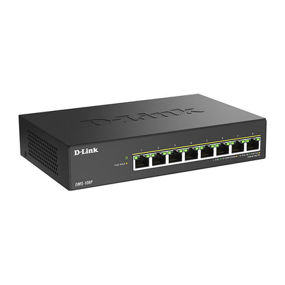 D-Link DMS-108P/E 8-Port Multi-Gigabit Unmanaged PoE Switch