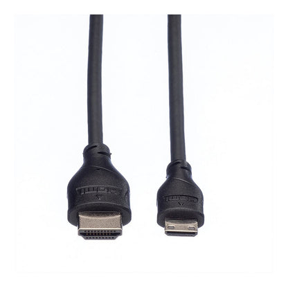 ROLINE HDMI High Speed Kabel mit Ethernet HDMI ST - Mini HDMI ST 2m