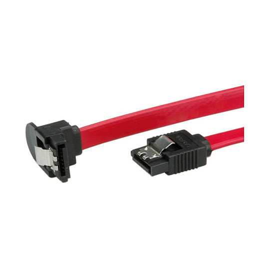 ROLINE Int. SATA 6.0 Gbit/s HDD-Kabel mit Schnappverschluss gewinkelt 0,5m