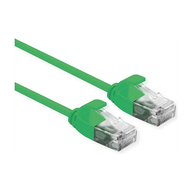 ROLINE UTP DataCenter Patchkabel Cat.6A (Class EA), LSOH, slim, grn, 3 m