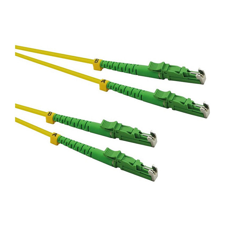 ROLINE LWL-Kabel duplex 9/125m OS2, LSH/LSH, APC Schliff, LSOH, gelb, 2 m