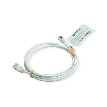 ROLINE GREEN U/FTP Patchkabel Cat.6A (Class EA), LSOH, slim, wei, 0,3 m