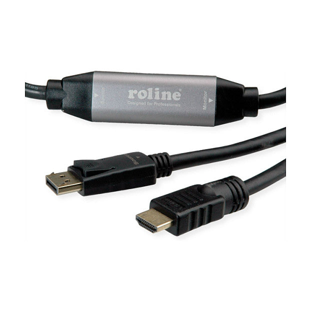 ROLINE DisplayPort Kabel DP - UHDTV, ST/ST, schwarz, 10 m