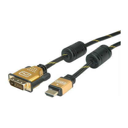 ROLINE GOLD Monitorkabel DVI (24+1) - HDMI, ST/ST, 5 m