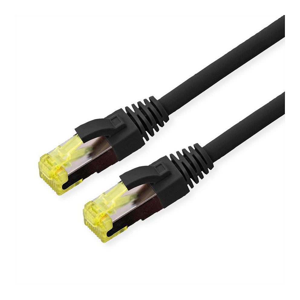 ROLINE Outdoor Patchkabel Cat.6A (Class EA) S/FTP (PiMF), Litzendraht, LSOH, schwarz, 1 m