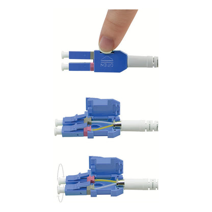 ROLINE LWL-Kabel duplex 9/125m OS2, LC/LC, UNIBOOT, gelb, 2 m