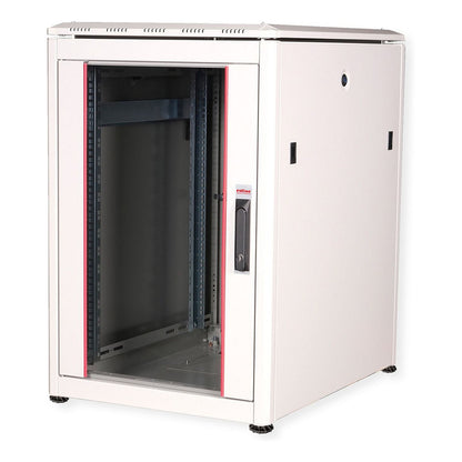 ROLINE 19-Zoll Netzwerkschrank Pro 16 HE, 600x800 BxT Glastr grau