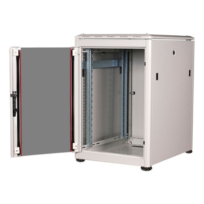 ROLINE 19-Zoll Netzwerkschrank Pro 16 HE, 600x800 BxT Glastr grau