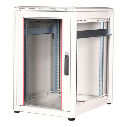 ROLINE 19-Zoll Netzwerkschrank Pro 16 HE, 600x800 BxT Glastr grau