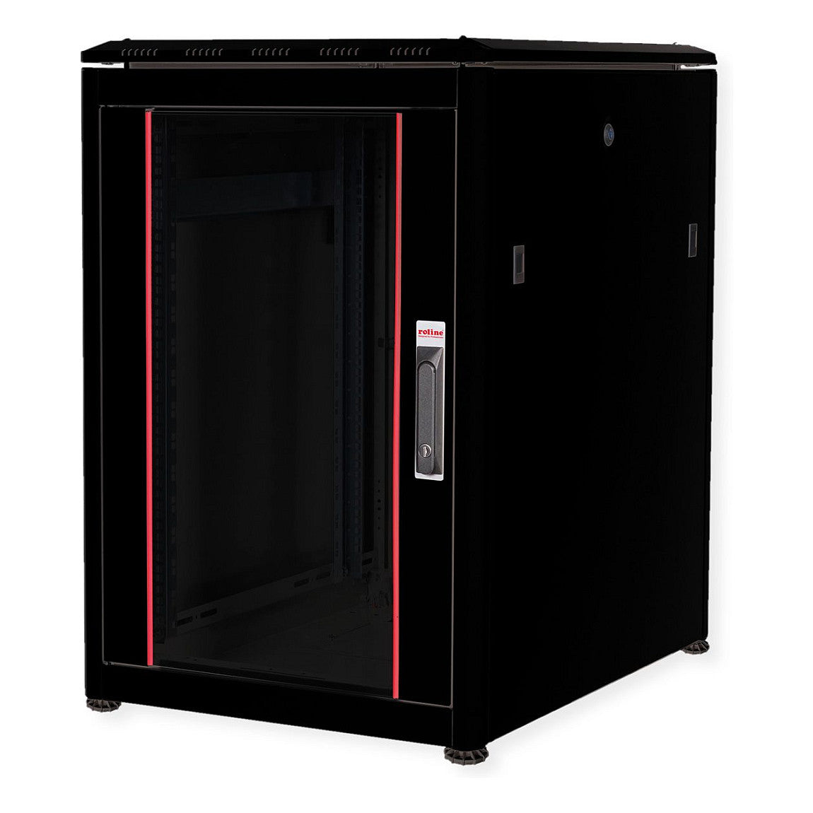 ROLINE 19-Zoll Netzwerkschrank Pro 16 HE, 600x800 BxT Glastr schwarz
