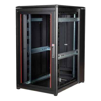 ROLINE 19-Zoll Netzwerkschrank Pro 26 HE, 800x1000 BxT Glastr schwarz