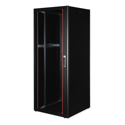 ROLINE 19-Zoll Netzwerkschrank Basic 42HE, 800x800 BxT Glastr schwarz