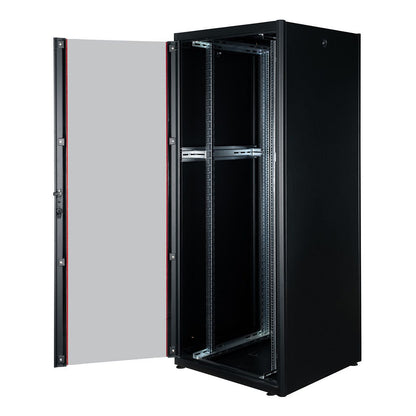 ROLINE 19-Zoll Netzwerkschrank Basic 42HE, 800x800 BxT Glastr schwarz