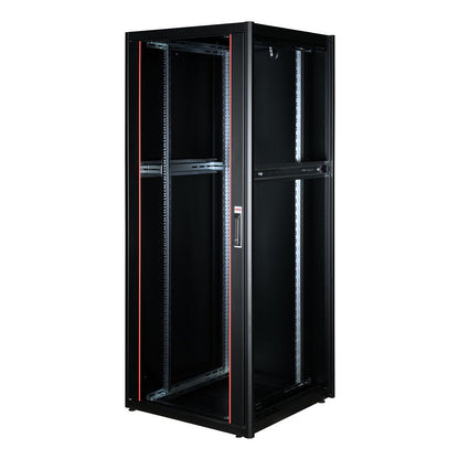 ROLINE 19-Zoll Netzwerkschrank Basic 42HE, 800x800 BxT Glastr schwarz