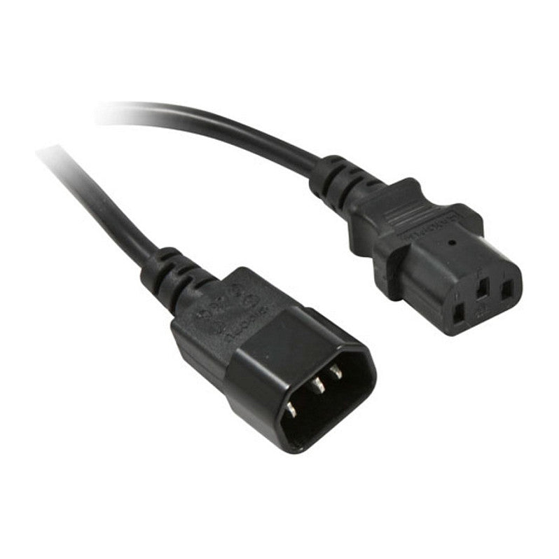 Synergy21 Netzkabel 230V Kaltgeräte IEC-C13(Buchse)/Kaltgeräte IEC-C14(Stecker), 2m, ,