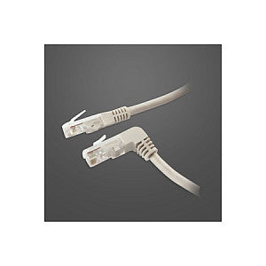 Synergy21 Patchkabel RJ45, CAT5e 100Mhz, 5m grau, UTP(U/UTP), 1xgewinkelt