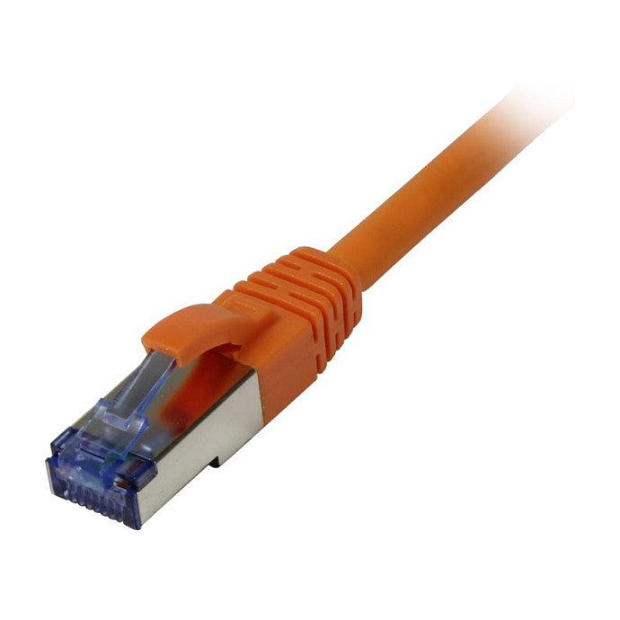 Synergy21 Patchkabel RJ45, CAT6A 500Mhz, 0,25m, orange, S-STP(S/FTP), AWG27, LSZH,