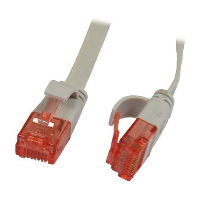 Synergy21 Patchkabel RJ45, CAT6 250Mhz, 0,15m grau, UTP(U/UTP), PVC, Flach