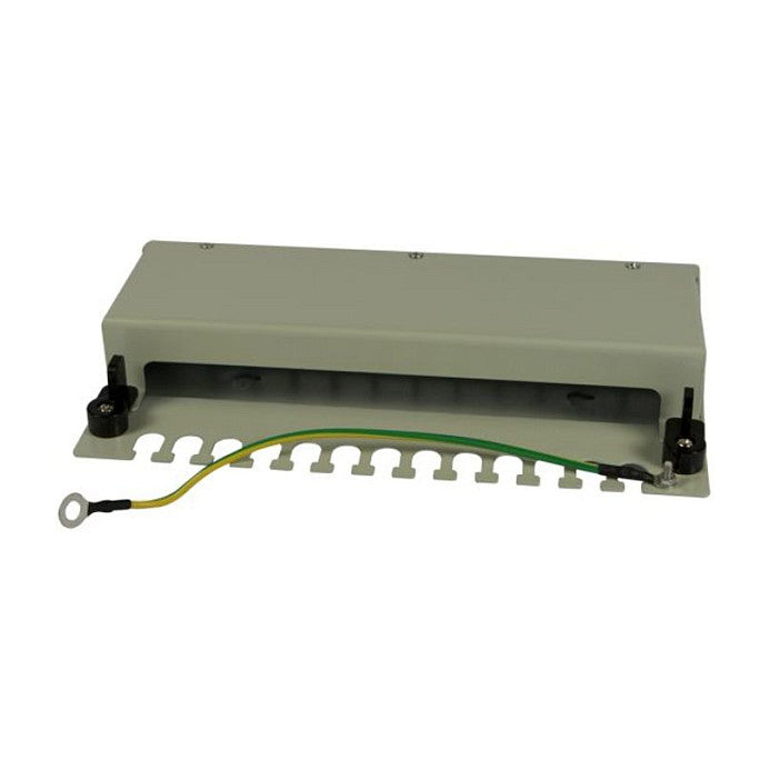 Synergy21 Keystone, Modulträger, Patchpanel für 12x TP-Modul, Aufputz, Metall, Lichtgrau