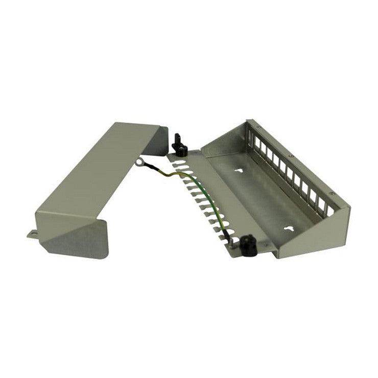 Synergy21 Keystone, Modulträger, Patchpanel für 12x TP-Modul, Aufputz, Metall, Lichtgrau