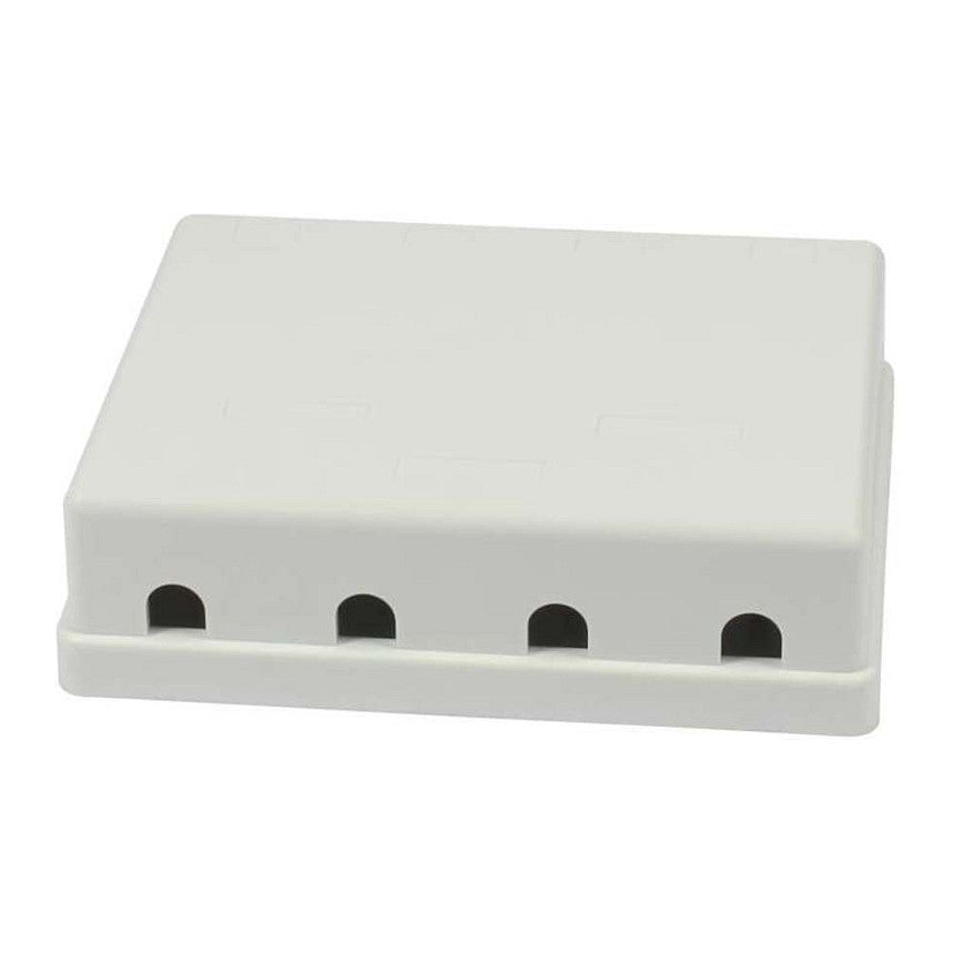 Synergy21 Keystone, Modulträger, Patchpanel für 4x TP-Modul, Aufputz, weiss(ABS)