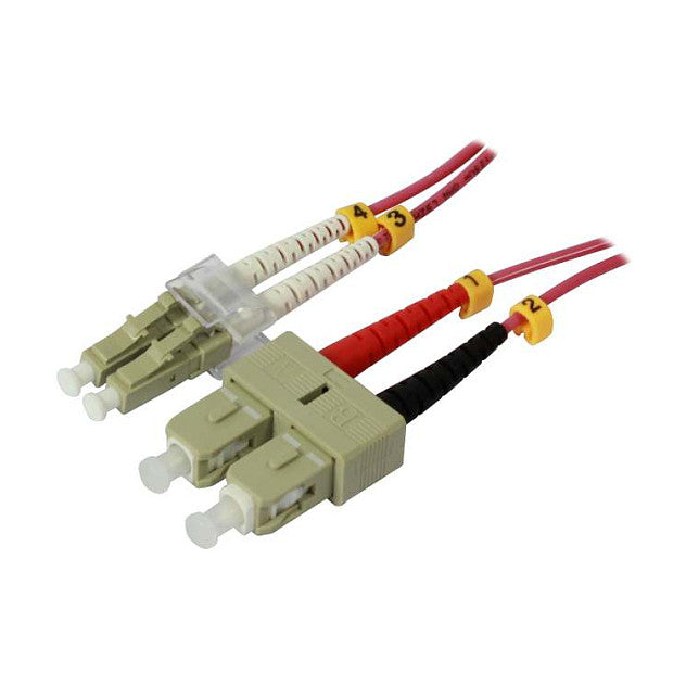 Synergy21 LWL-2-Faser-Patchk. 1,0mtr.LC-SC, 50/125um,OM4, AD=2mm,