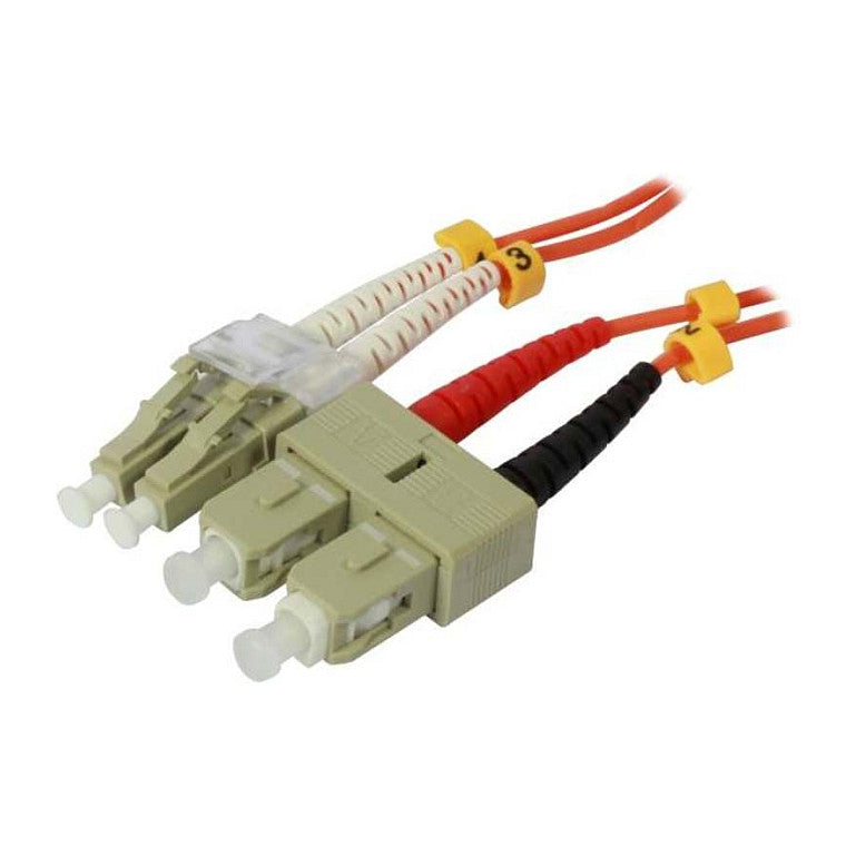 Synergy21 LWL-2-Faser-Patchk. 1,0mtr.LC-SC, 50/125um,OM2, AD=2mm,