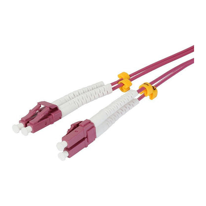 Synergy21 LWL-2-Faser-Patchk. 2mtr.LC-LC, 50/125um,OM4, AD=2mm, flexible Knickschutztülle,