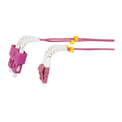 Synergy21 LWL-2-Faser-Patchk. 10mtr.LC-SC, 50/125um,OM4, AD=2mm, flexible Knickschutztülle,